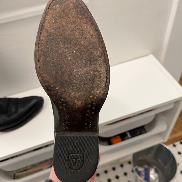 Tecova Black Cowgirl Cowboy Boots — The Annie Women's Size 6.5 - Picture 3 of 10